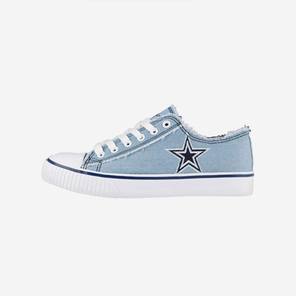 Dallas Cowboys Womens Denim Low Top Canvas Shoes NDD