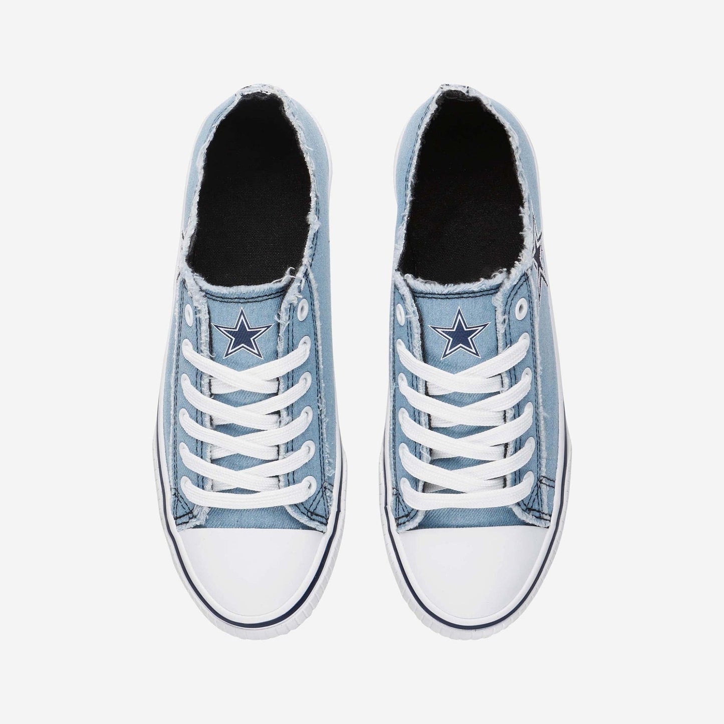 Dallas Cowboys Womens Denim Low Top Canvas Shoes NDD