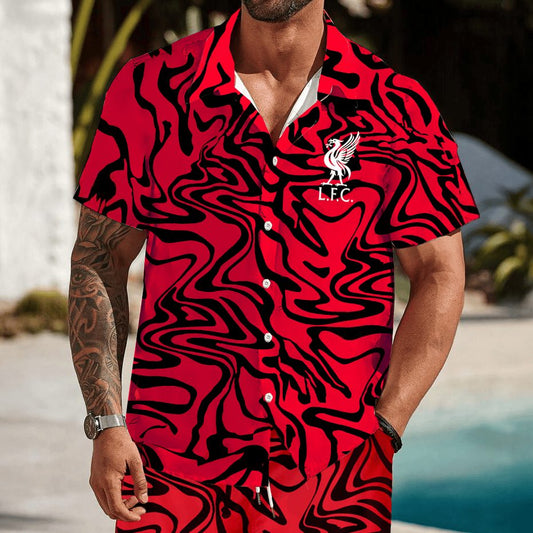 Liverpool FC Hawaiian Shirt And Short Pants DDT