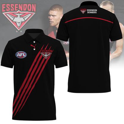 Essendon Football Club AFL Be A Bomber Limited Edition Polo Shirt TM V4