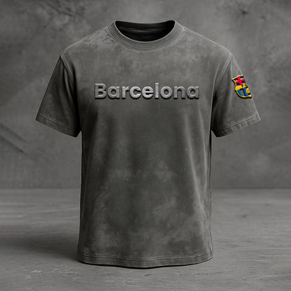 FCB x UEFA Embossed Tshirt DATND TANTD 2310