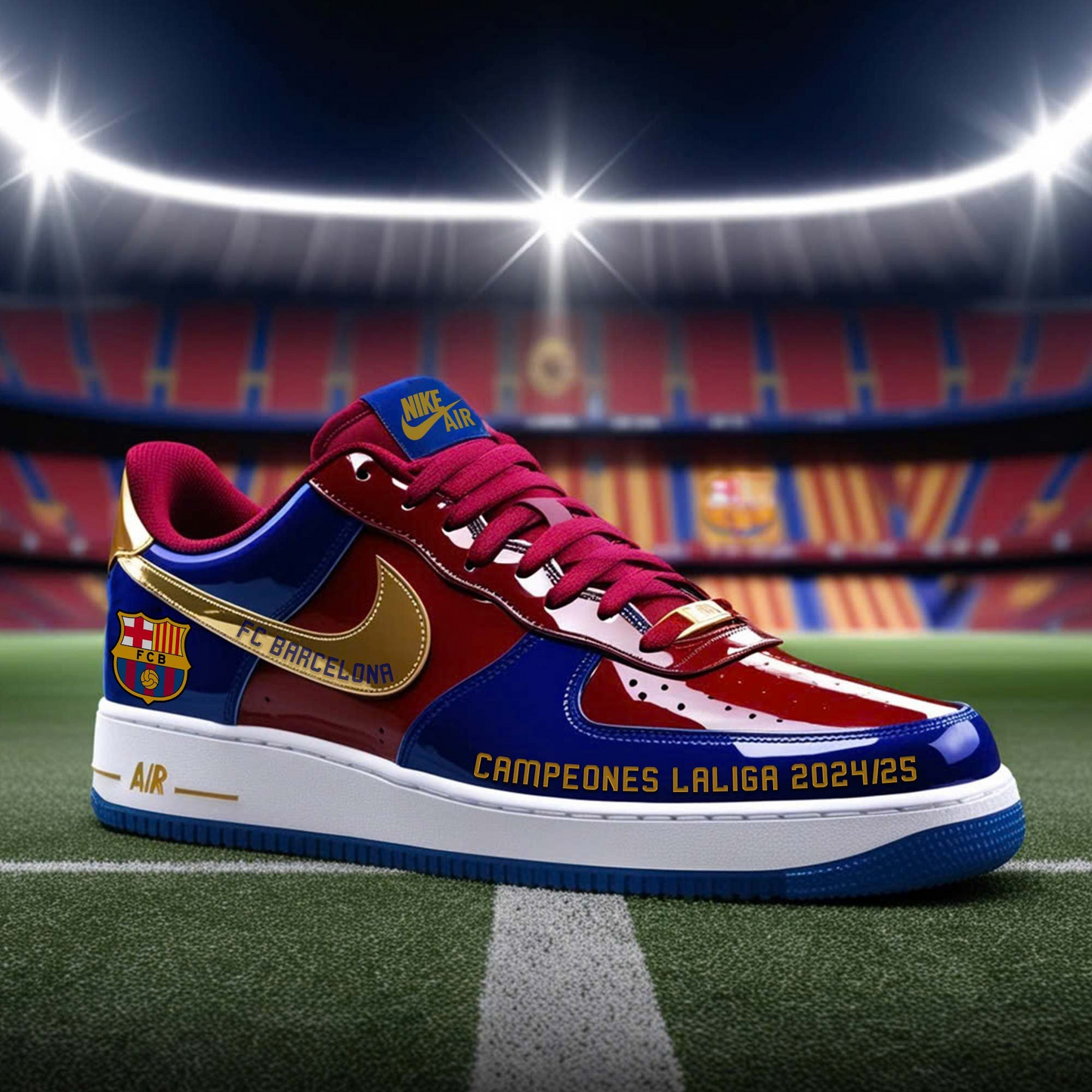 FC Barcelona Campeones La Liga 2024 2025 AF1 Sneaker DDTTTV