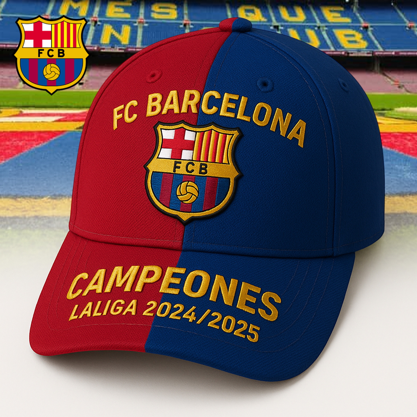 FC Barcelona Campeones La Liga 2024 2025 Classic Cap  DDTTTV
