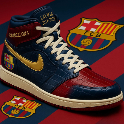 FC Barcelona Campeones La Liga V2 Air Jordan 1 DDTCTND