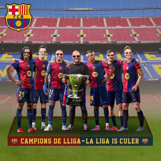 FC Barcelona Campeones La Liga V2 Premium Acrylic Plaque DDTCTND