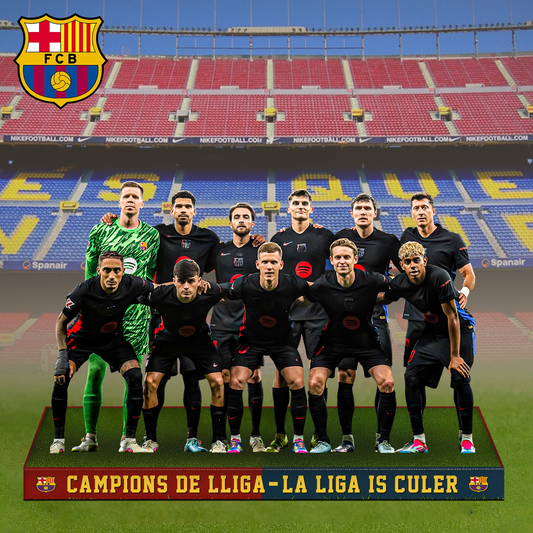 FC Barcelona Campeones La Liga V3 Premium Acrylic Plaque DDTCTND
