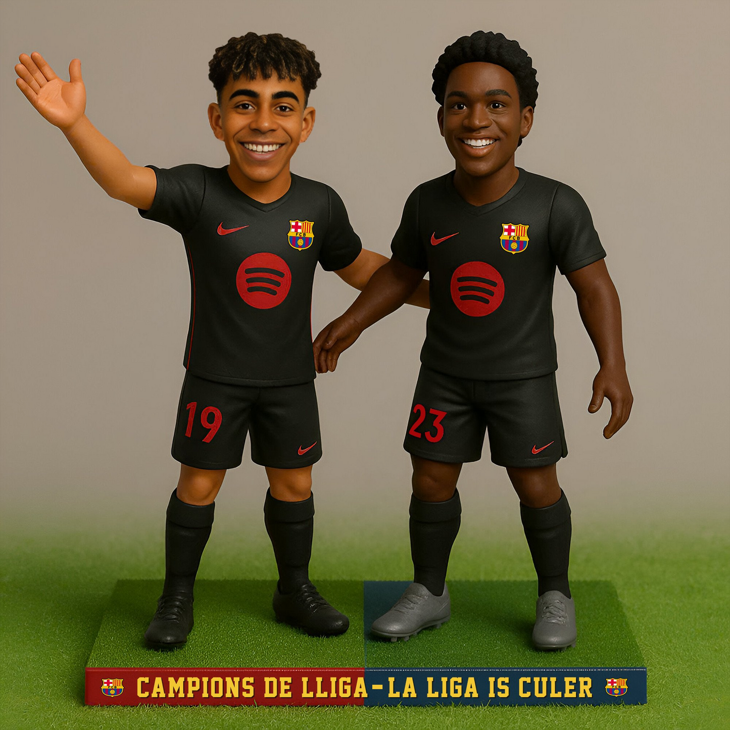 FC Barcelona Campeones La Liga V4 Premium Acrylic Plaque DDTCTND