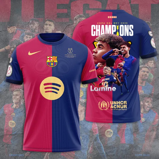 FC Barcelona Copa Del Rey Campeones 3D Shirt V3 NDD