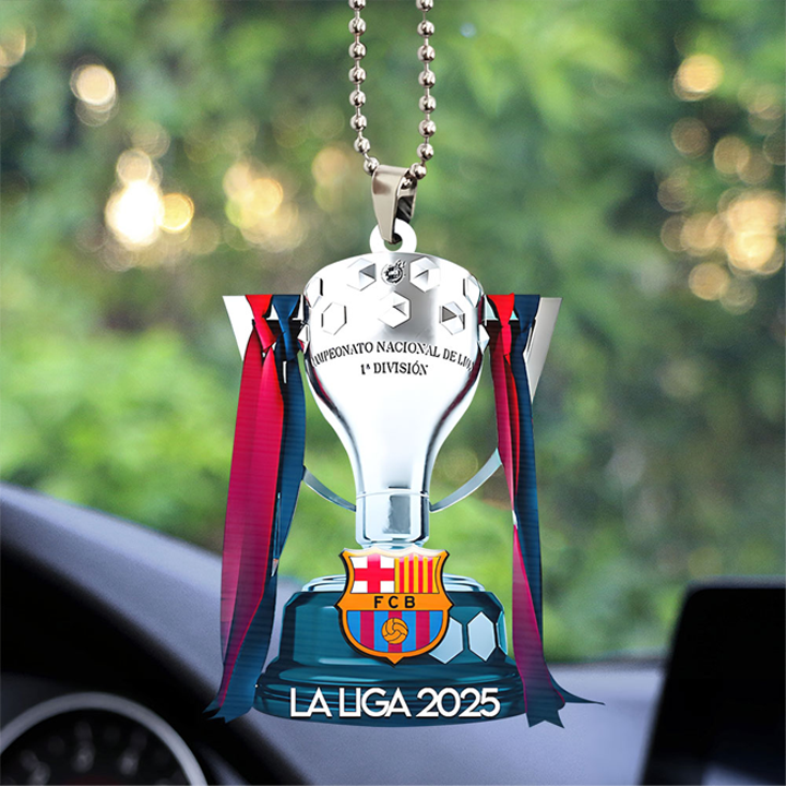 FC Barcelona Custom Shape 2 Sided Acrylic Car Ornament NDD