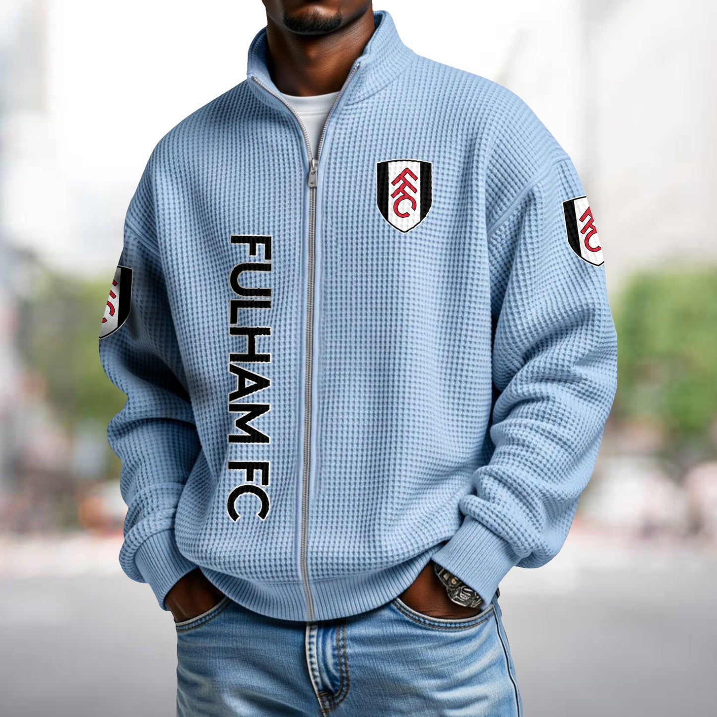 FUL x EPL Waffle Zip Up Sweatshirt DatND DVT
