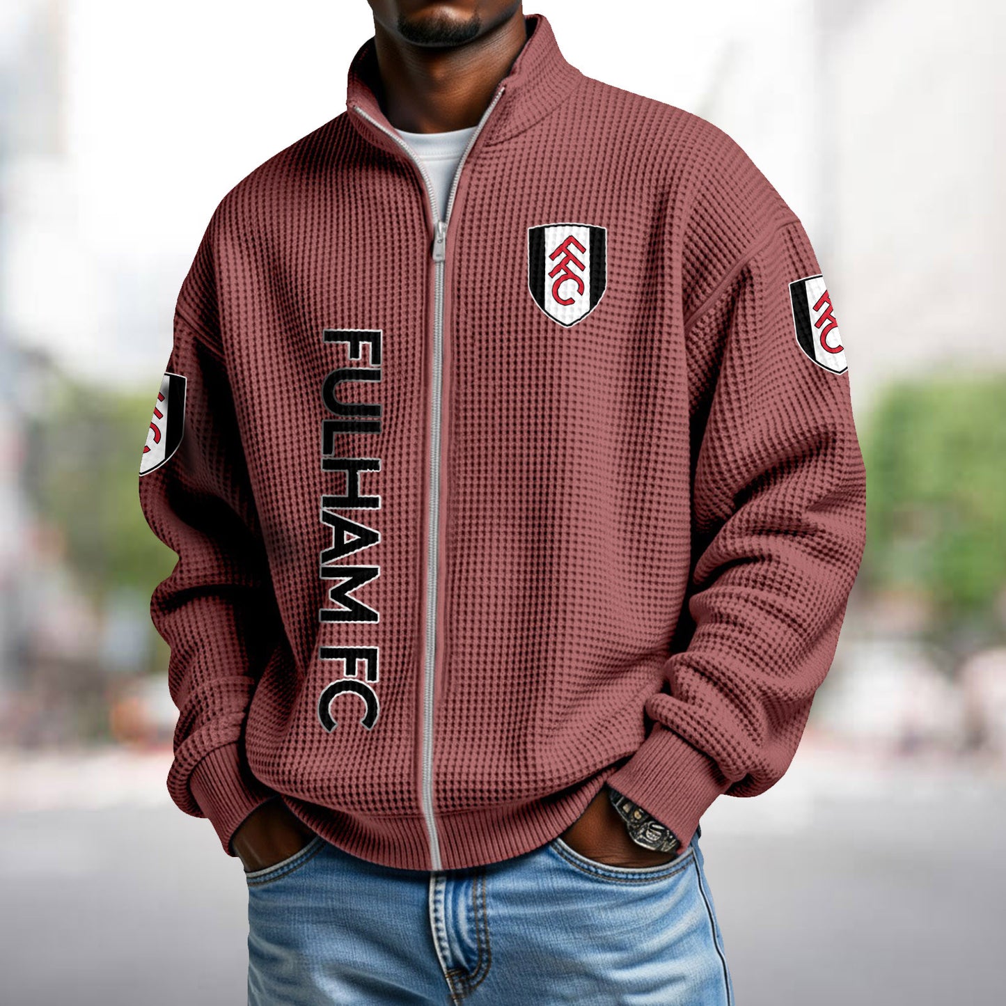 FUL x EPL Waffle Zip Up Sweatshirt DatND DVT