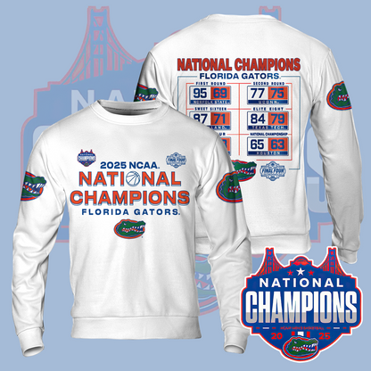 Florida Gators Mens Basketballl Hoodie Championship V13 2025