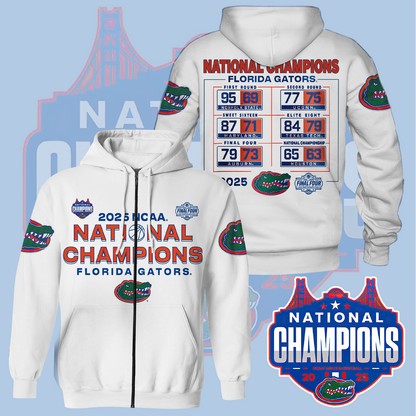 Florida Gators Mens Basketballl Hoodie Championship V13 2025