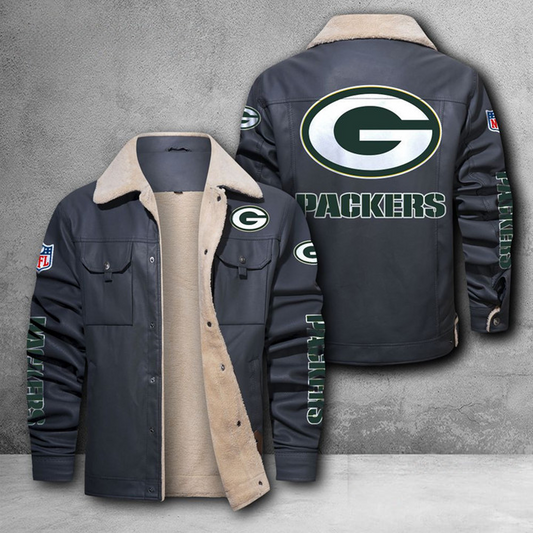 GB X NFL LEATHER JACKET DATND THUONGNH