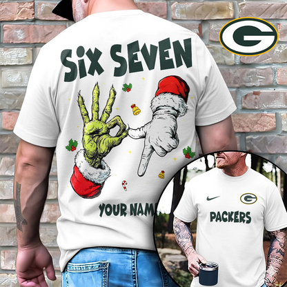 GB x NFL Funny Six Seven Hot Trend Tshirt Custom Any Name DATND TANTD