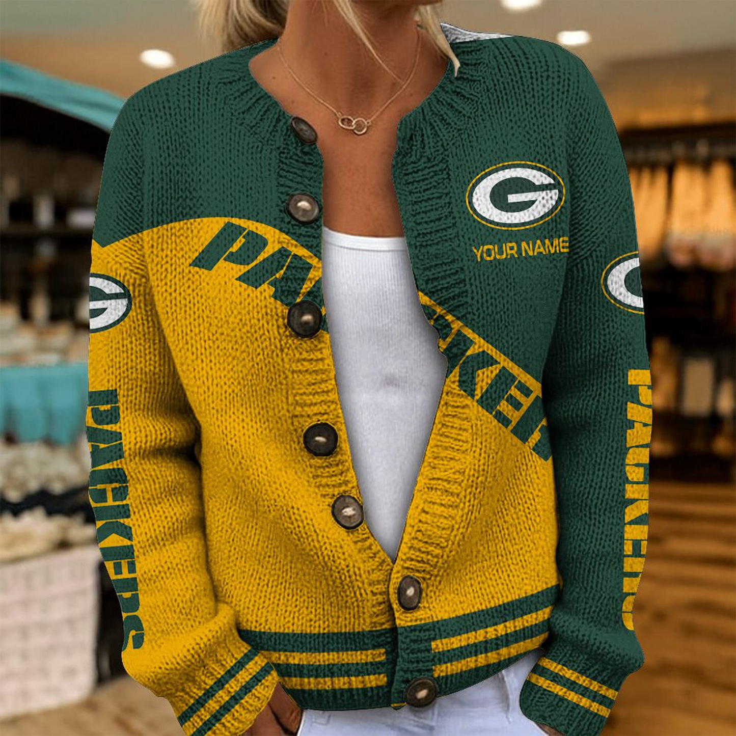 GB x NFL Knitted Cardigan DATND TANTD