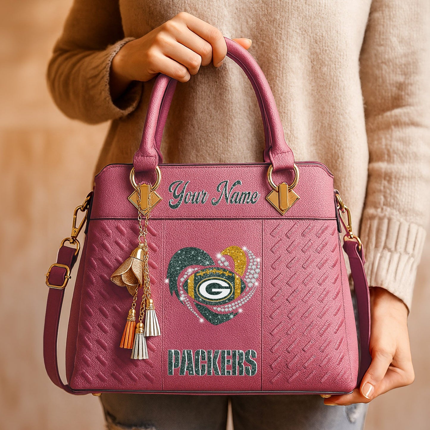 GB x NFL Zip Handbag 0811 DatND DVT