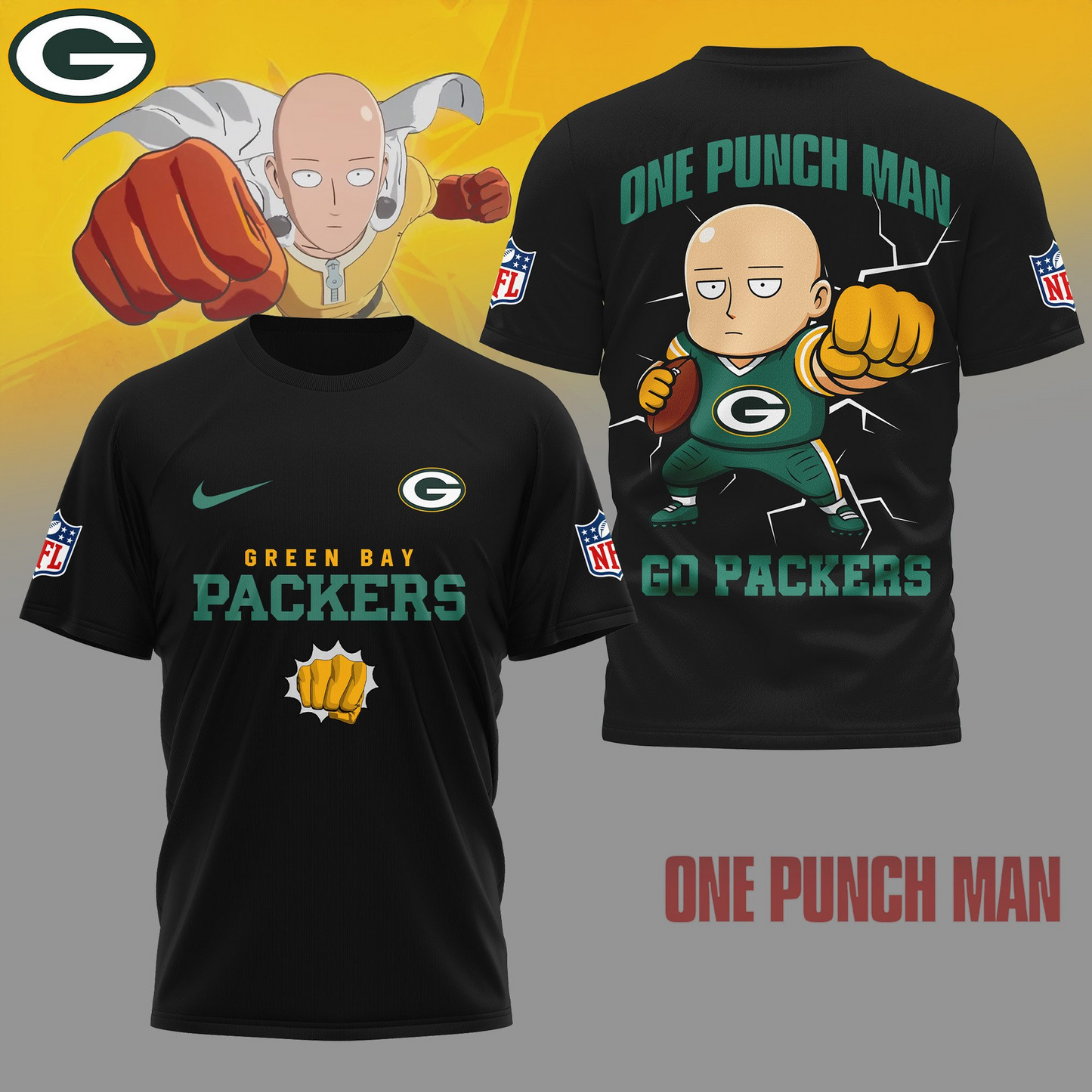 GBP Premium NFL One Punch Man Fan 3D Shirt DDT NTL