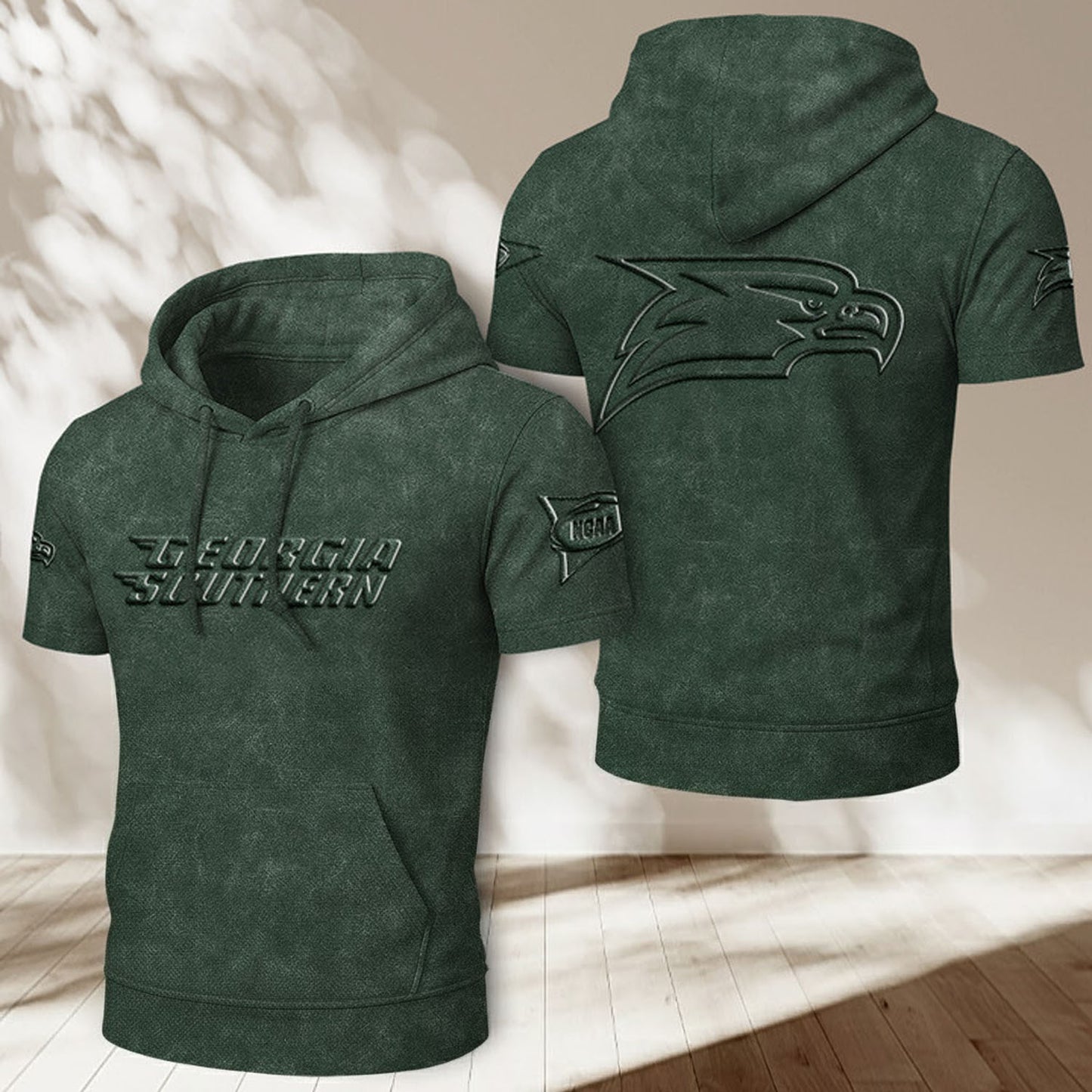 GS x NCAA Half Sleeve Hoodie T-Shirt DatND ThuongNH