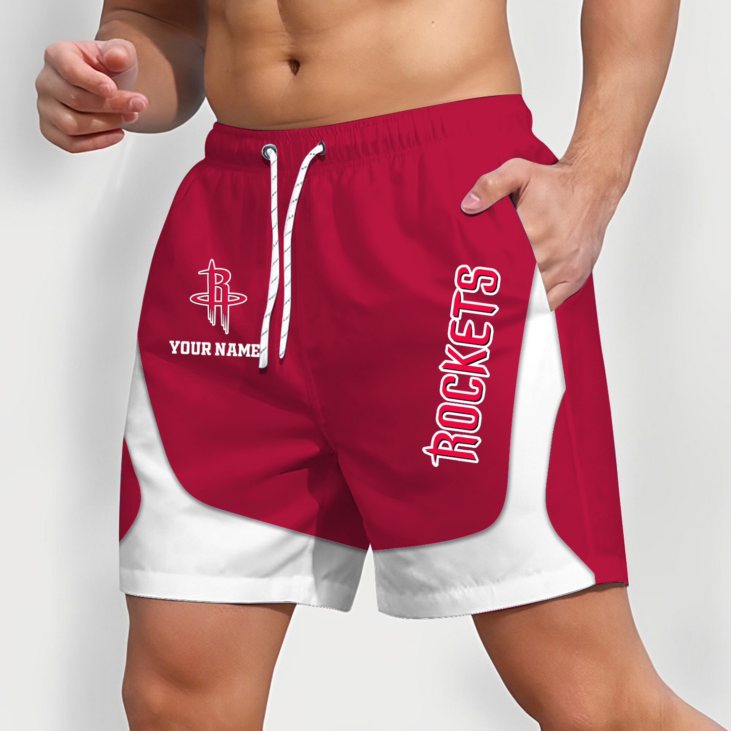 HOU x NBA Team Special Short Pants For Men Custom Name Gifts DATND TANTD