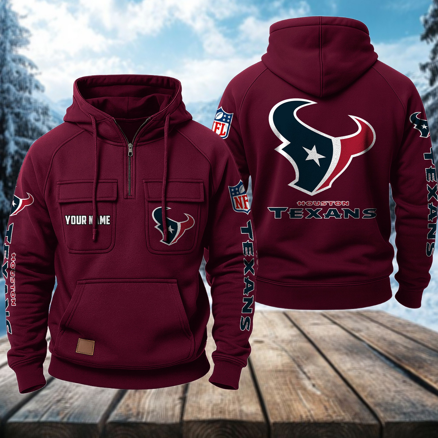 HOU x NFL Premium Hoodie DATND TANTD
