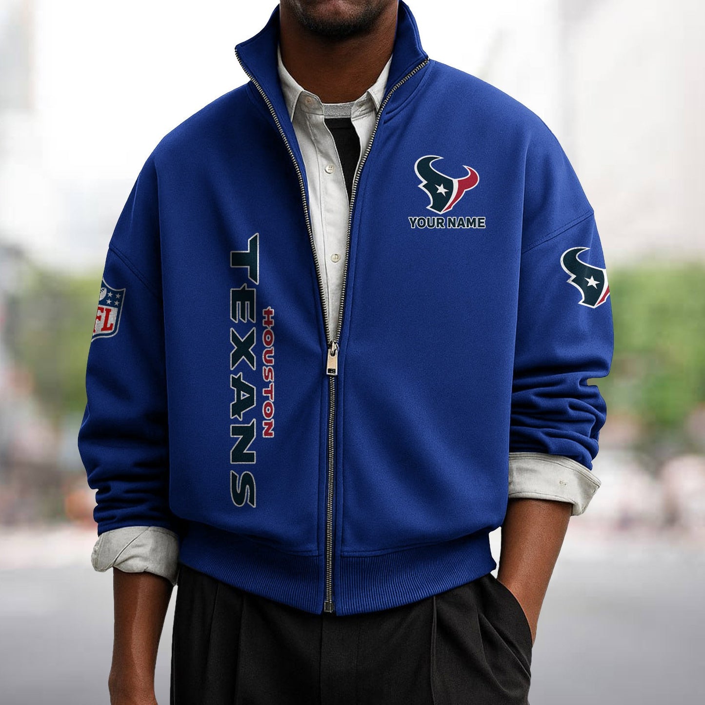 HOU x NFL Sweatshirt Full Zip DATND TANTD