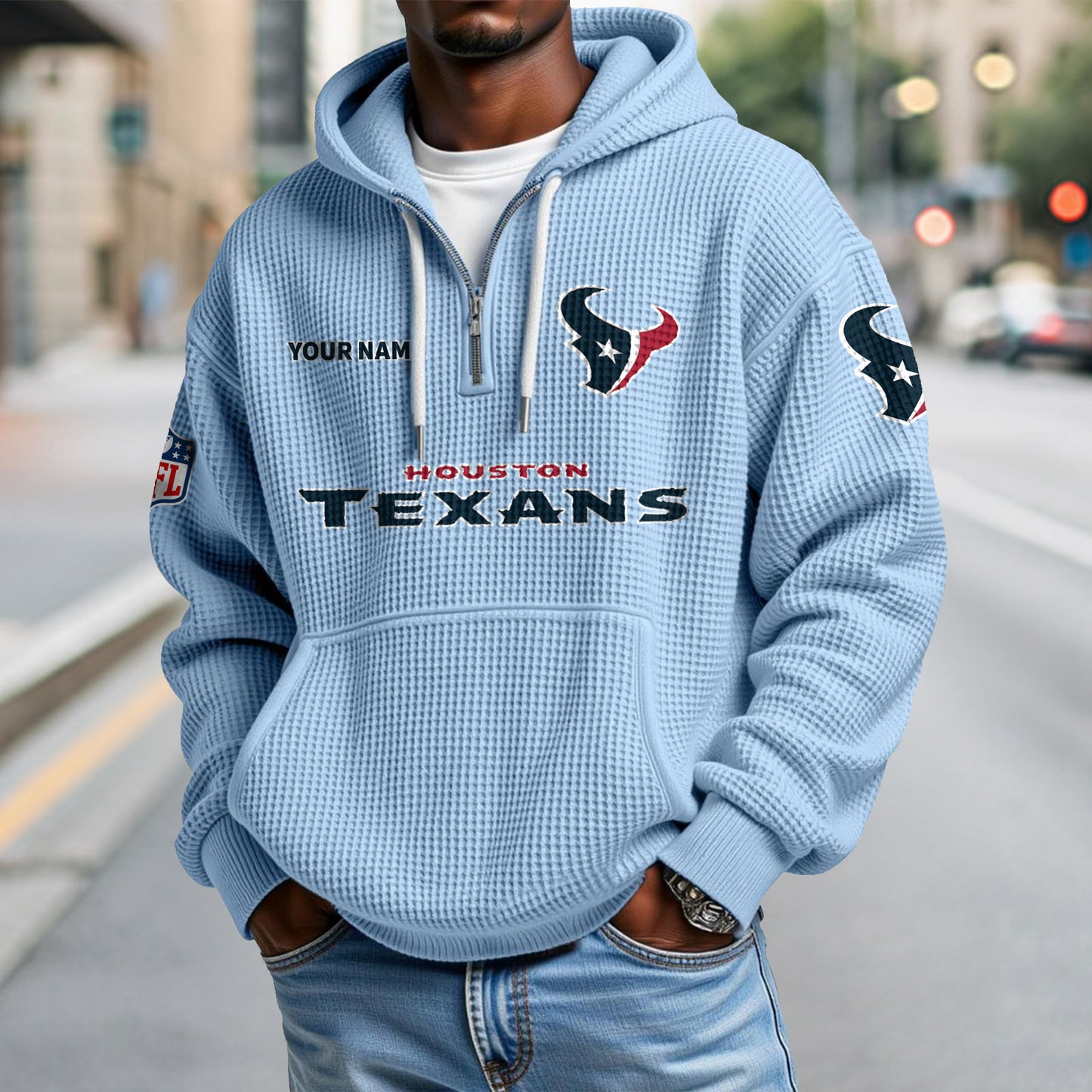 HOU x NFL Waffle Hoodie DatND DVT