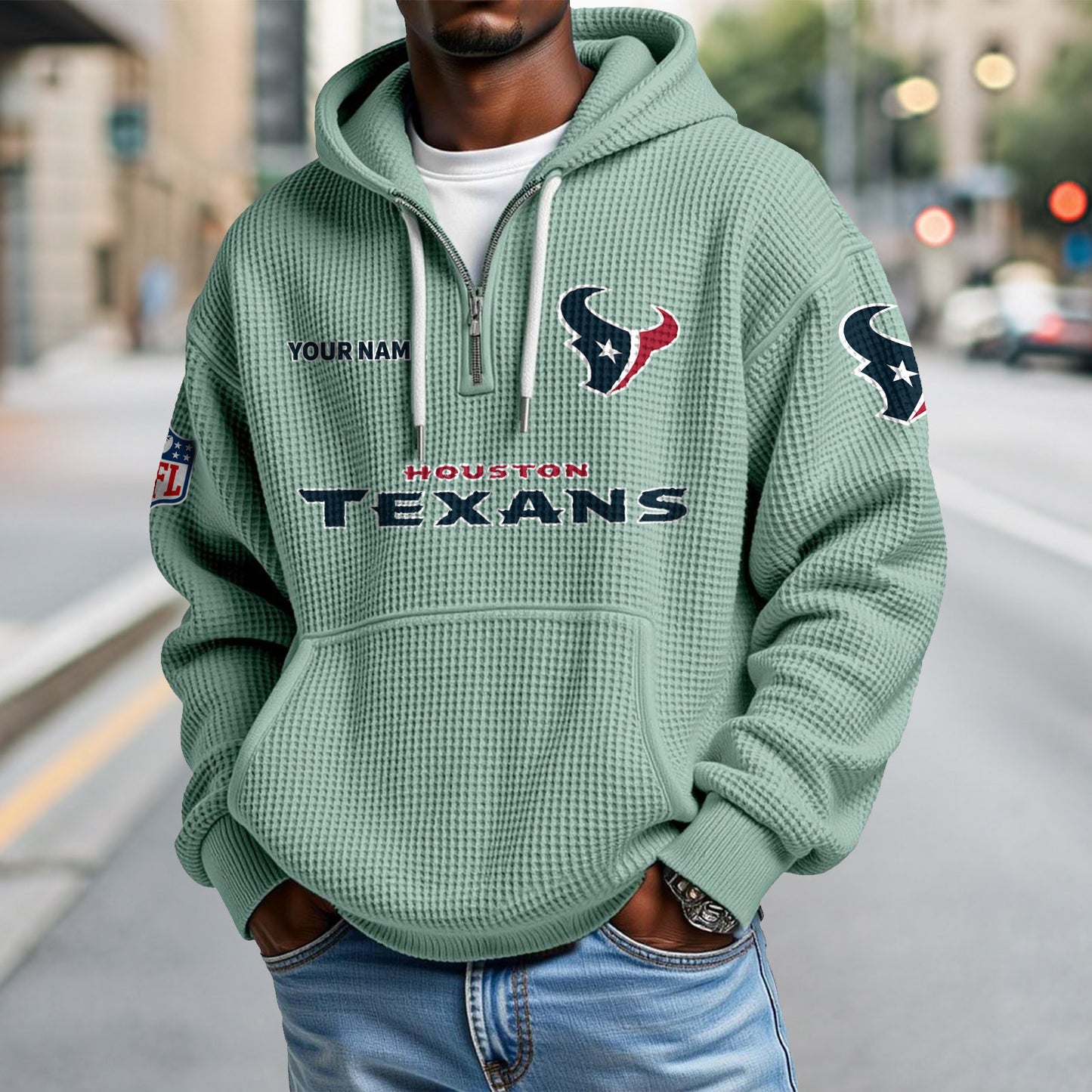 HOU x NFL Waffle Hoodie DatND DVT