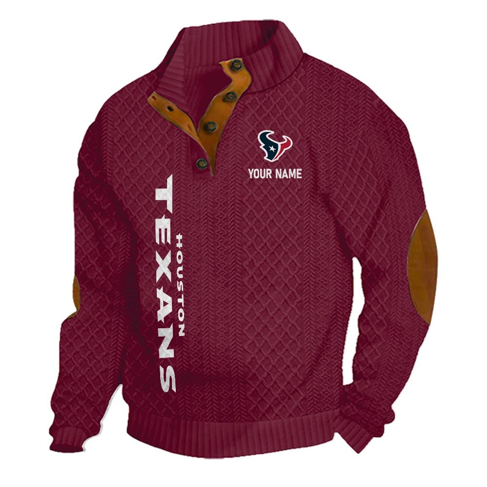 HT NFL Basic Knitted Stand Collar Sweatshirt DDT CTND