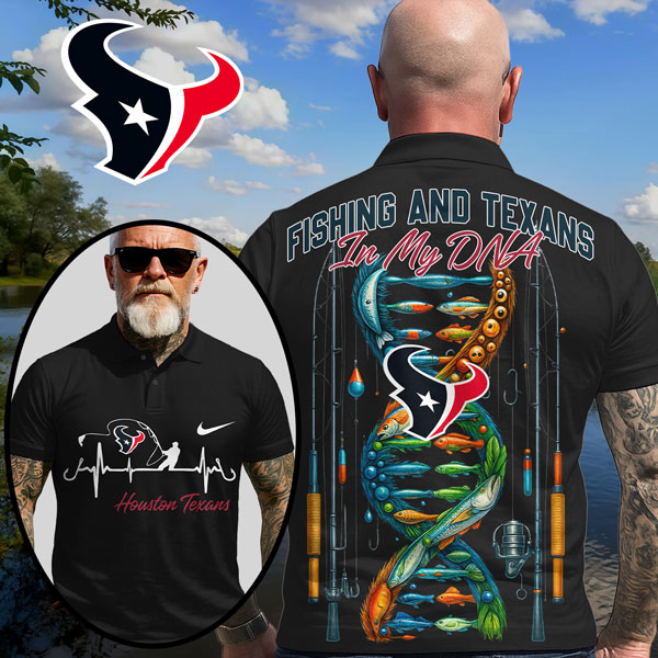 HT Premium NFL Fishing In My DNA Polo Shirt DDT CTND