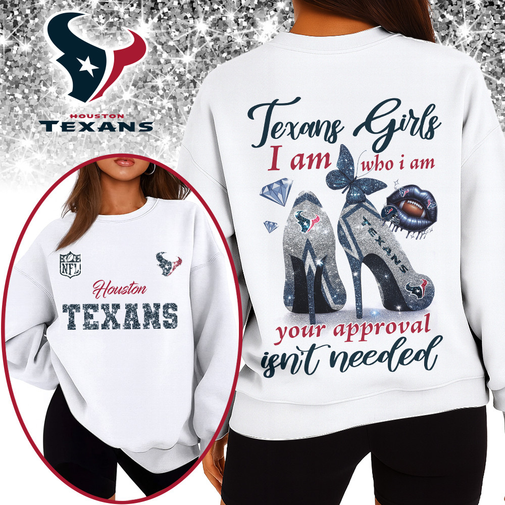 HT Premium NFL I Am Who I Am Glitter 3D Apparel DDT NTL