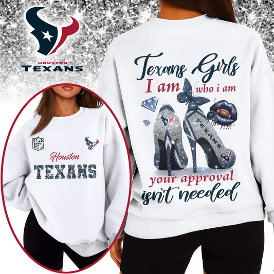 HT Premium NFL I Am Who I Am Glitter 3D Apparel DDT NTL