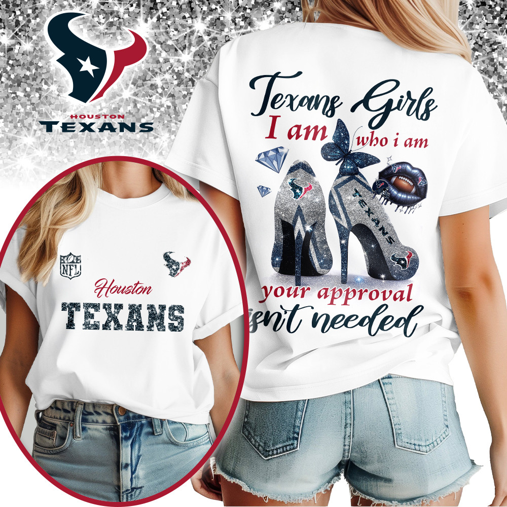 HT Premium NFL I Am Who I Am Glitter 3D Apparel DDT NTL