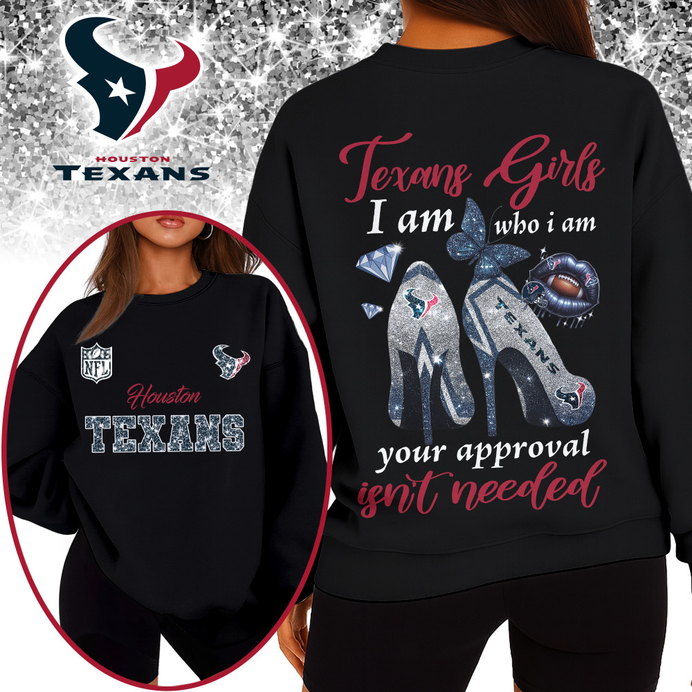 HT Premium NFL I Am Who I Am Glitter 3D Apparel DDT NTL