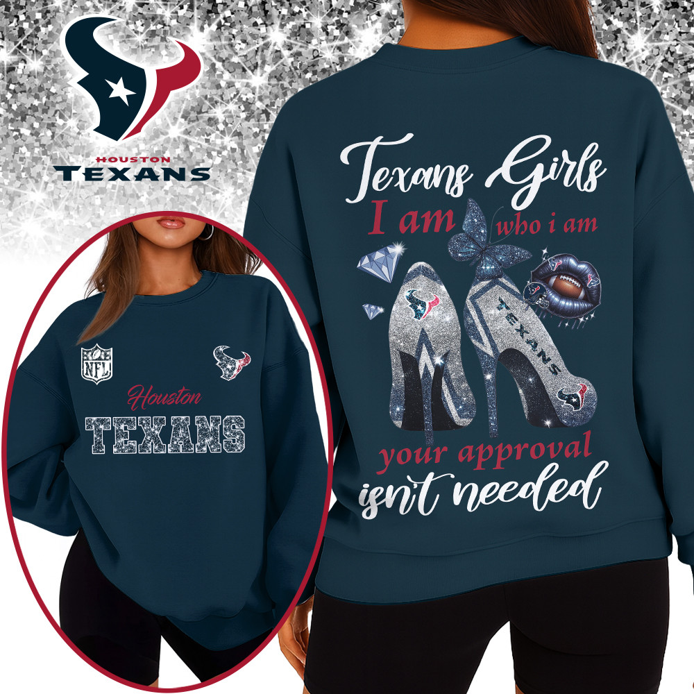 HT Premium NFL I Am Who I Am Glitter 3D Apparel DDT NTL