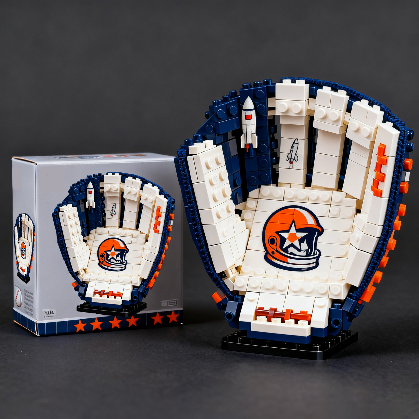 MLB Teams Baseball Glove Building Block Set DDT NTL