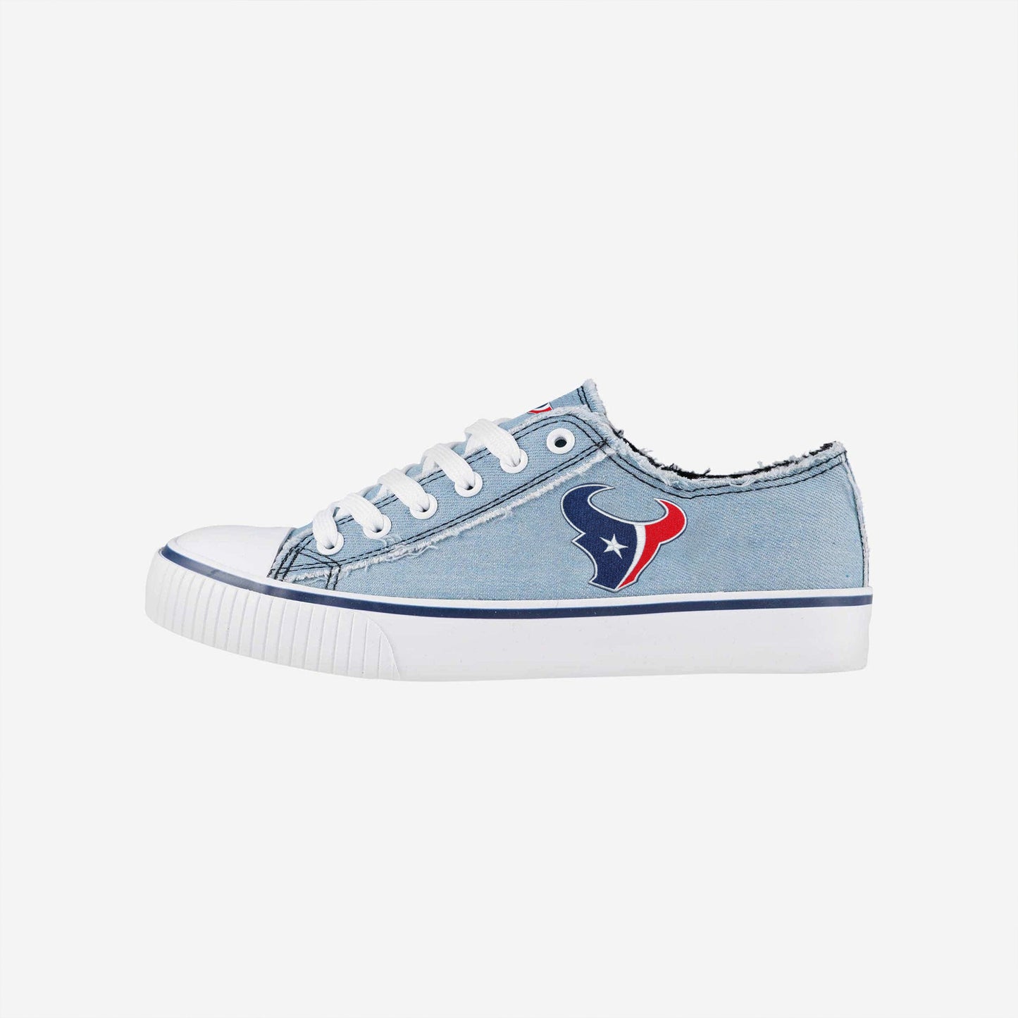 Houston Texans Womens Denim Low Top Canvas Shoes NDD