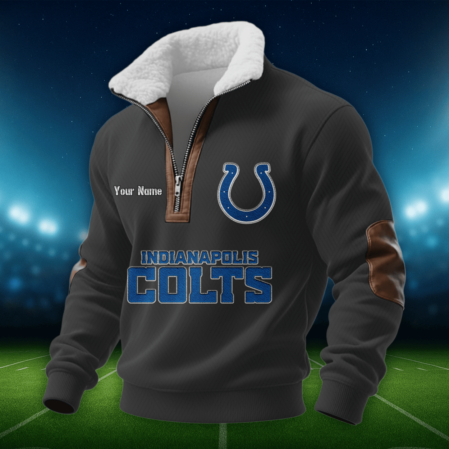 IC NFL Men Fur Collar Sweatshirt DDT CTND