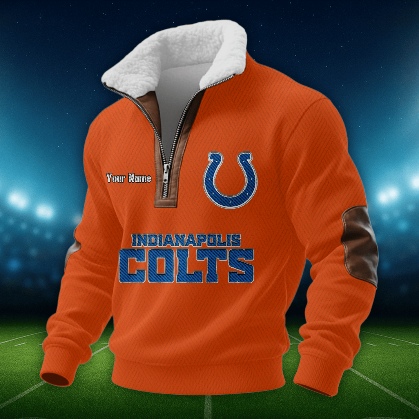 IC NFL Men Fur Collar Sweatshirt DDT CTND