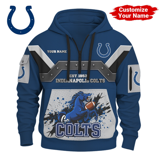 IC Premium NFL 3D Half Zip Hoodie DDT NTL