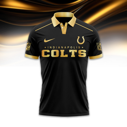 IC Premium NFL Black And Gold Custom Polo DDT CTND