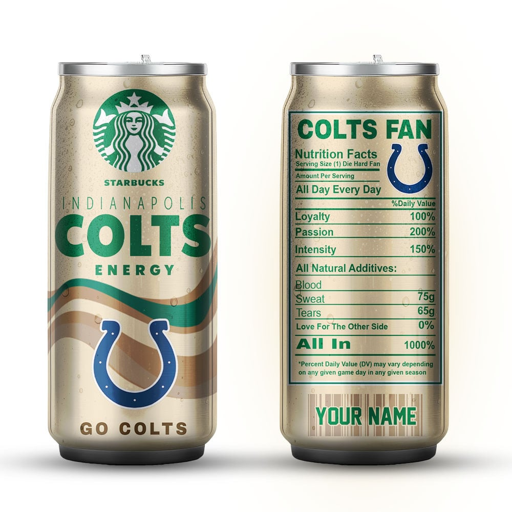 IC Premium NFL Starbucks Energy Can Tumbler DDT  NTL