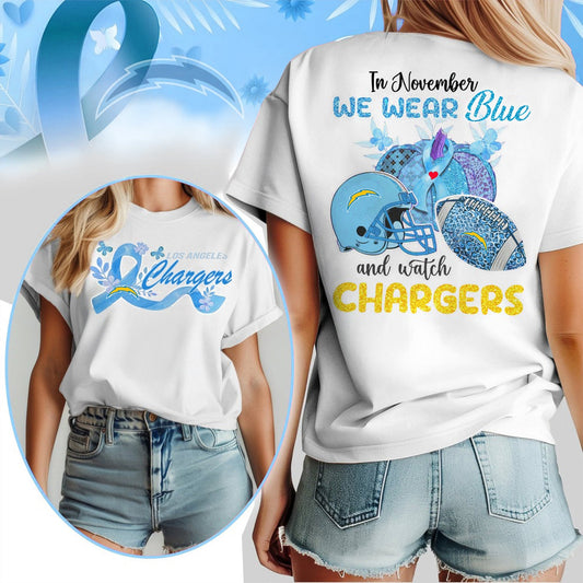 IN NOVEMBER WE WEAR BLUE AND WATCH LAC SHIRT NDT NHM