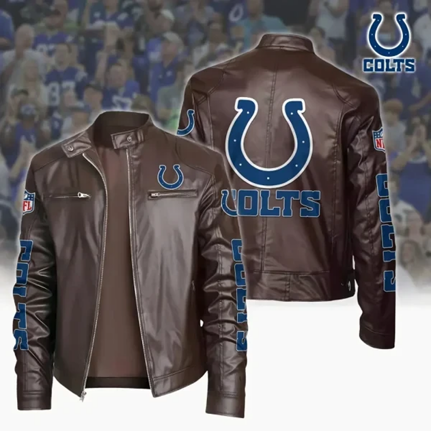 IND x NFL Sport Leather Jacket DATND TANTD