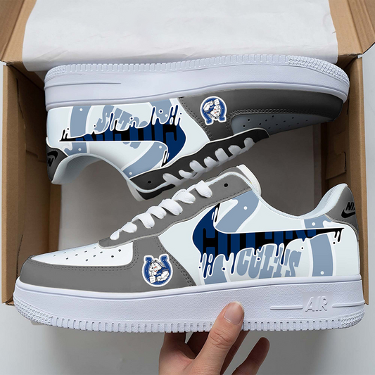 IND x NFL Team Logo Fan Air Force 1 Shoes DATND TANTD