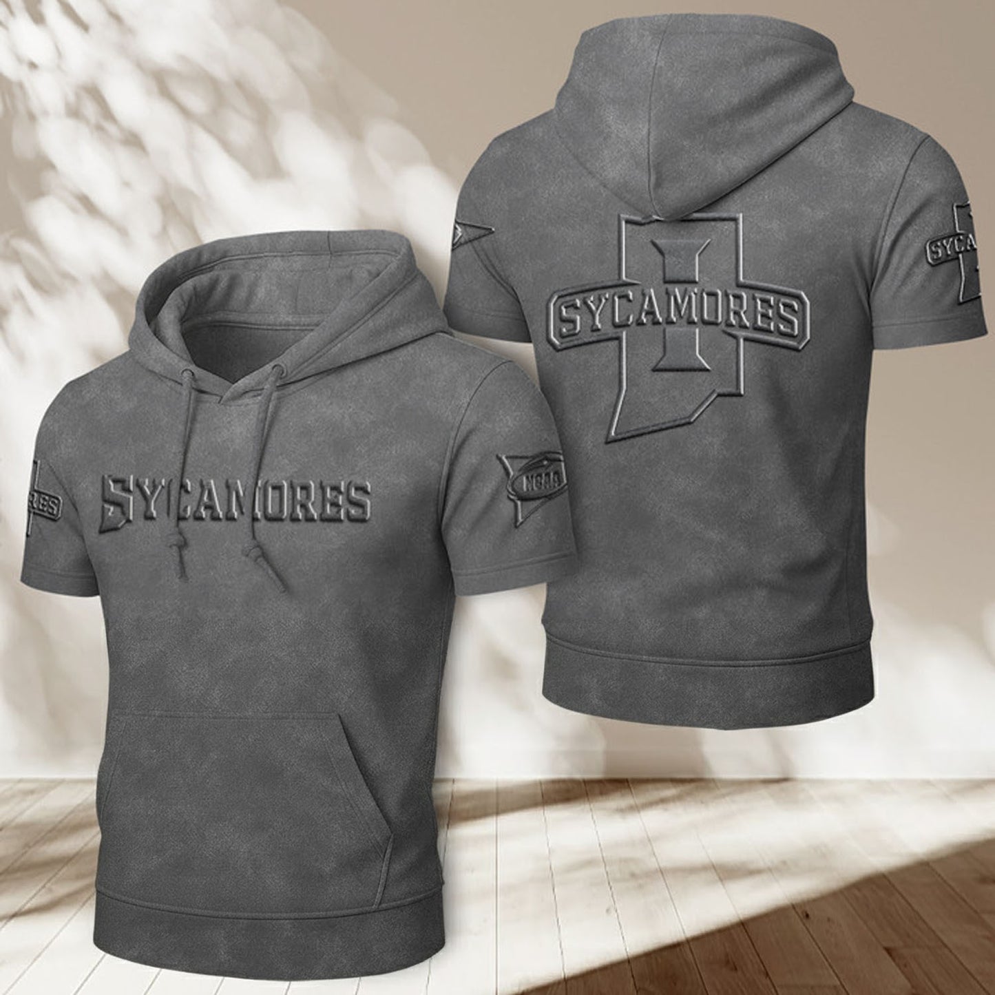 ISSF x NCAA Half Sleeve Hoodie T-Shirt DatND ThuongNH