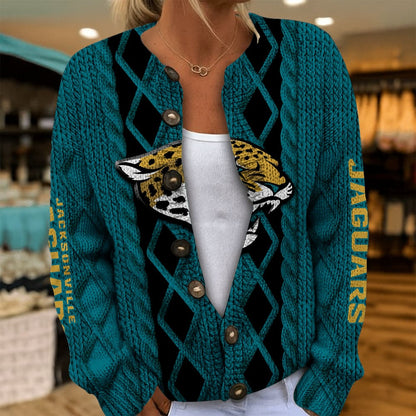 JAC x NFL Women's Cardigan Sweater DatND DVT