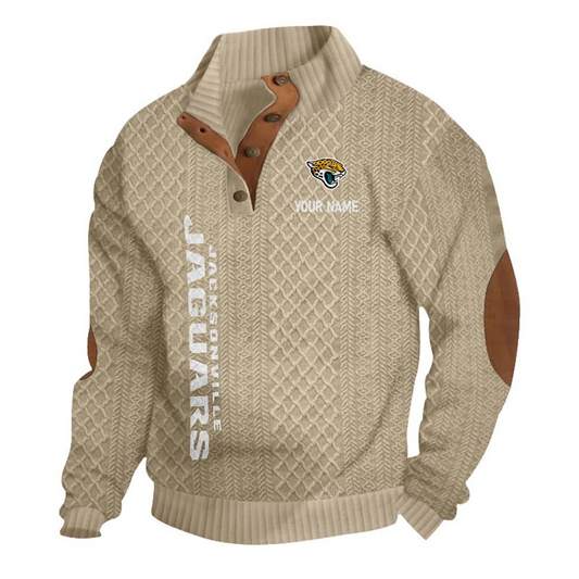 JJ NFL Basic Knitted Stand Collar Sweatshirt DDT CTND