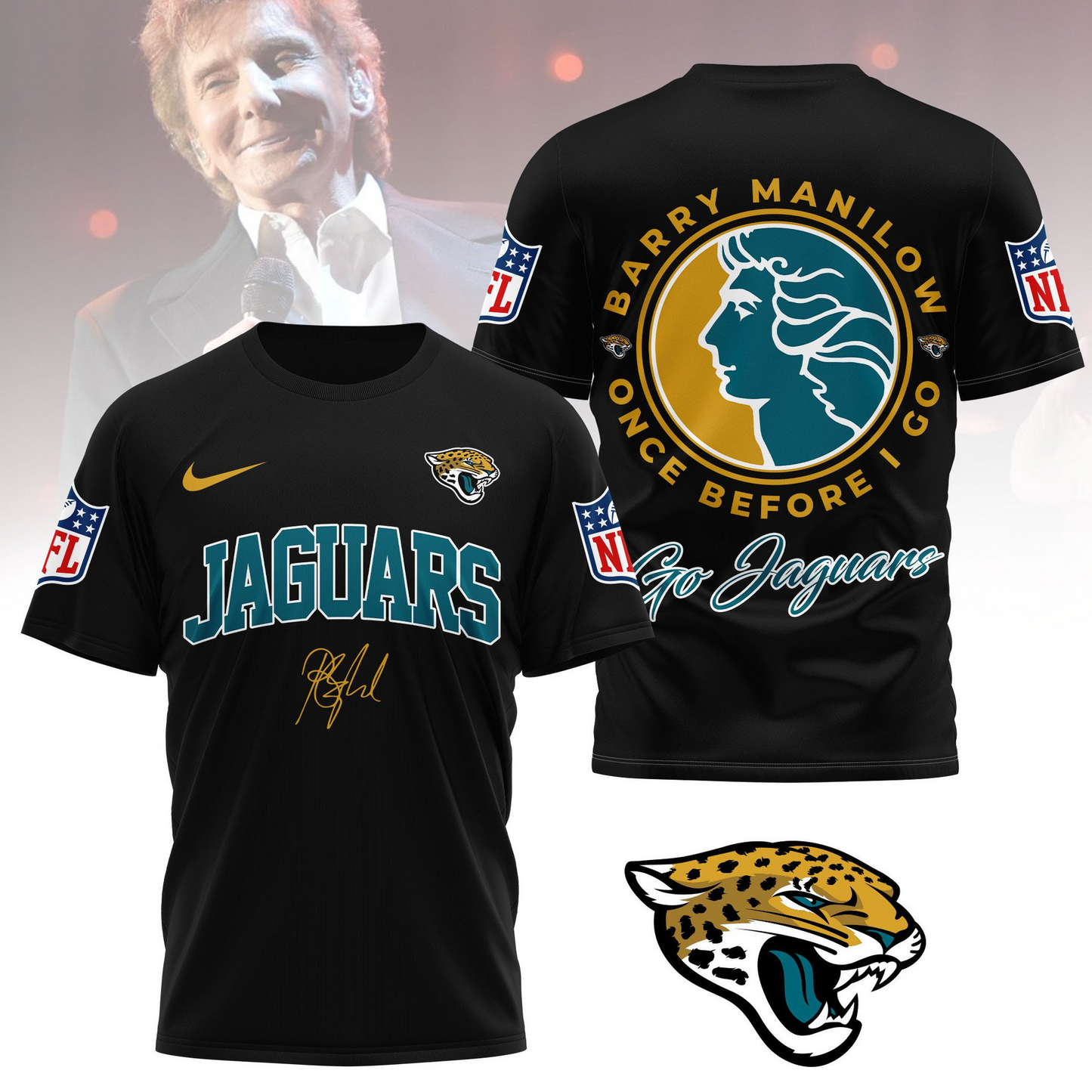 JJ Premium NFL Barry Manilow Fan Shirt DDT CTND