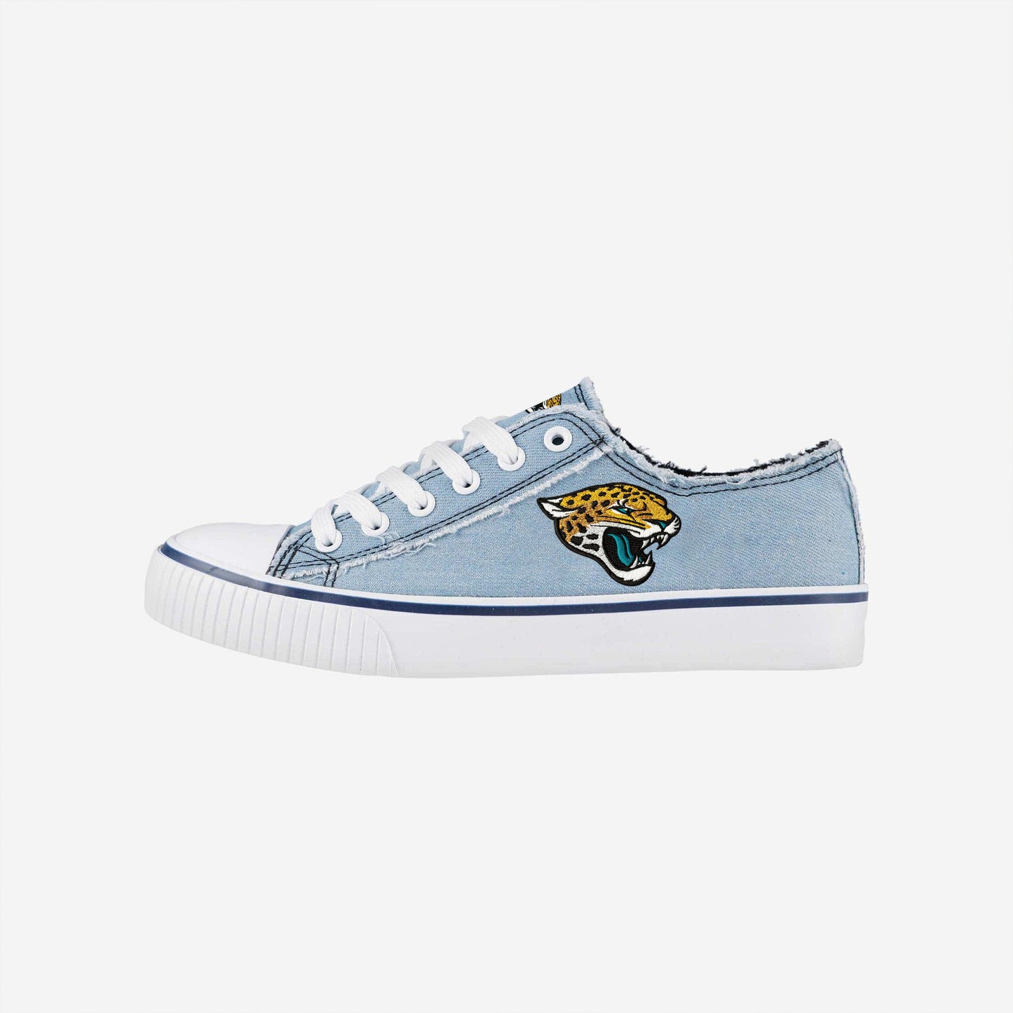 Jacksonville Jaguars Womens Denim Low Top Canvas Shoes NDD